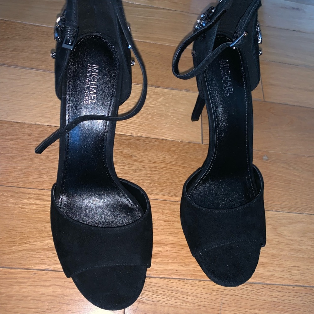 -✨🛍NWT Michael Kors Jeweled Heeled Sandals✨🛍 - Picture 4 of 13